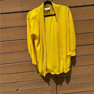 Anthropologie Yellow Sweater